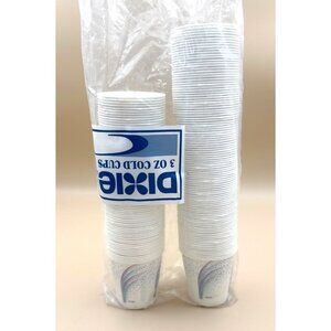 Dixie 3 oz Bath Cups Disposable Paper Bathroom Cold Purple Teal Open Pack 150+